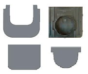 Патрубок DN110 (для низкопрофильных лотков DN100 и DN150)